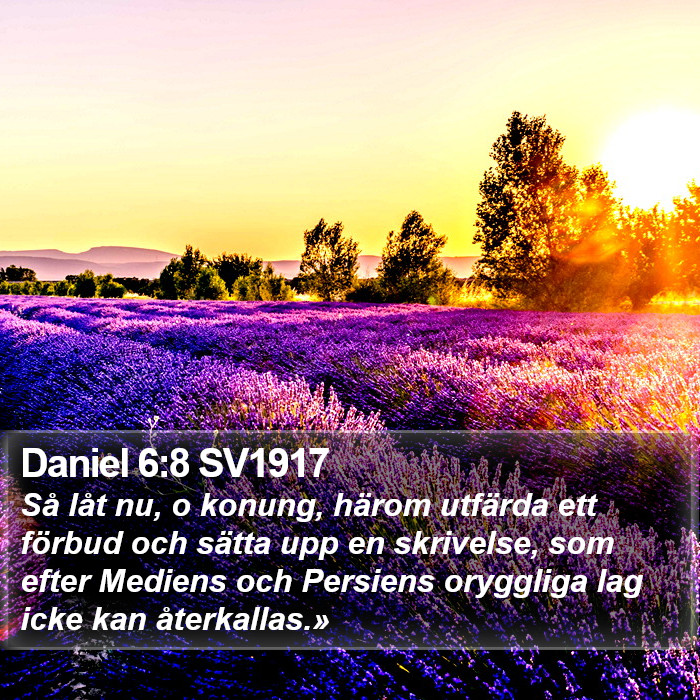 Daniel 6:8 SV1917 Bible Study