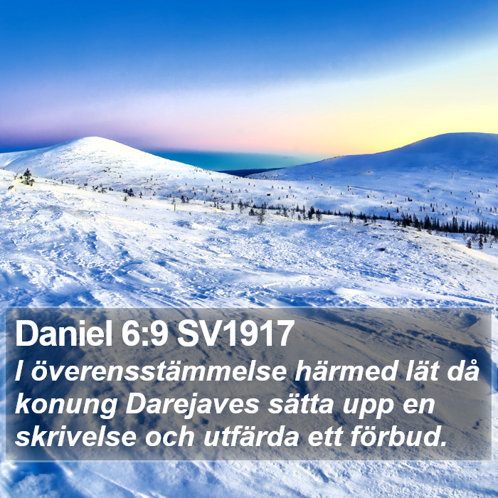 Daniel 6:9 SV1917 Bible Study