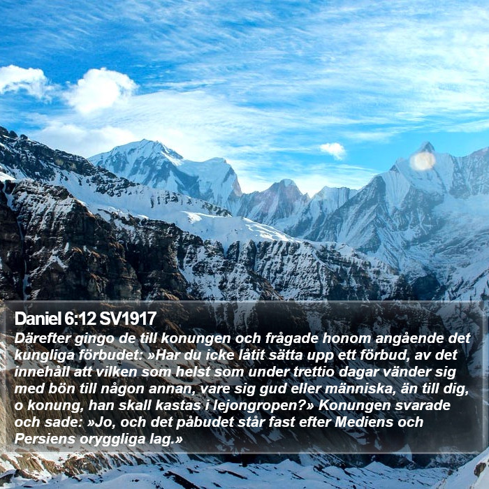 Daniel 6:12 SV1917 Bible Study