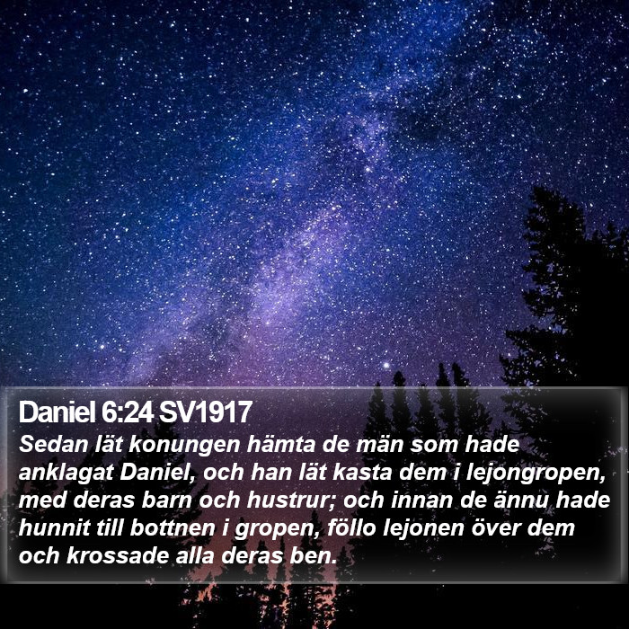 Daniel 6:24 SV1917 Bible Study