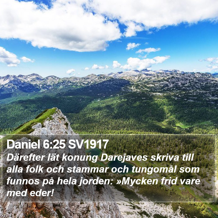 Daniel 6:25 SV1917 Bible Study