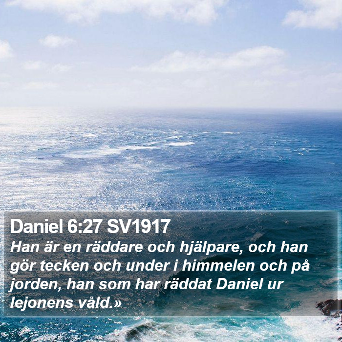 Daniel 6:27 SV1917 Bible Study