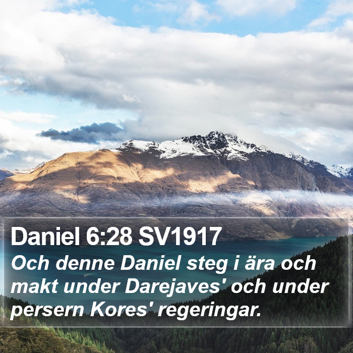 Daniel 6:28 SV1917 Bible Study