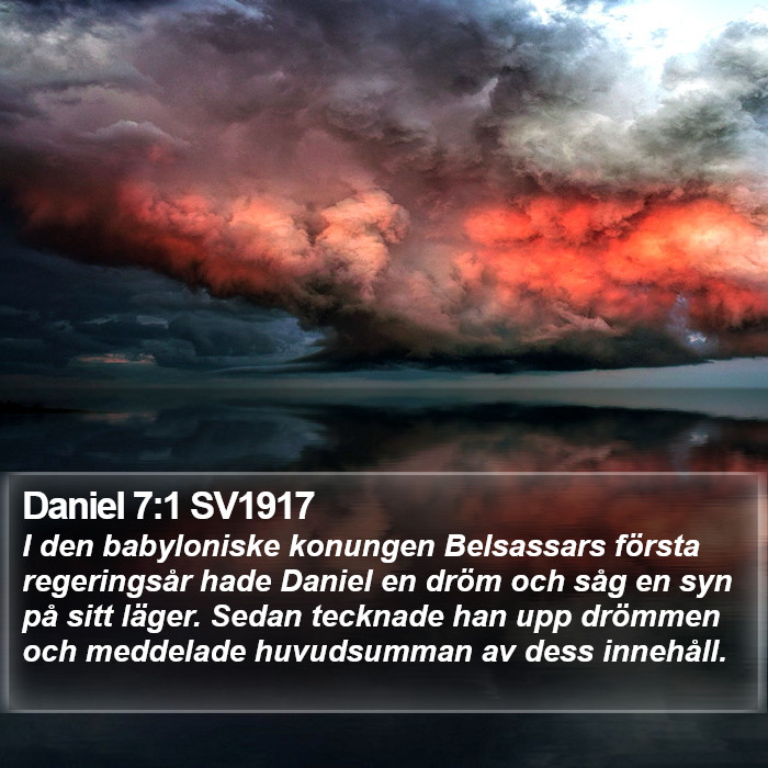 Daniel 7:1 SV1917 Bible Study