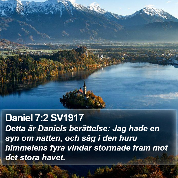 Daniel 7:2 SV1917 Bible Study