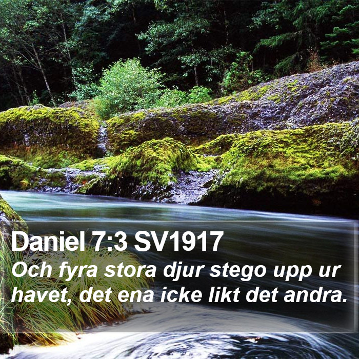 Daniel 7:3 SV1917 Bible Study