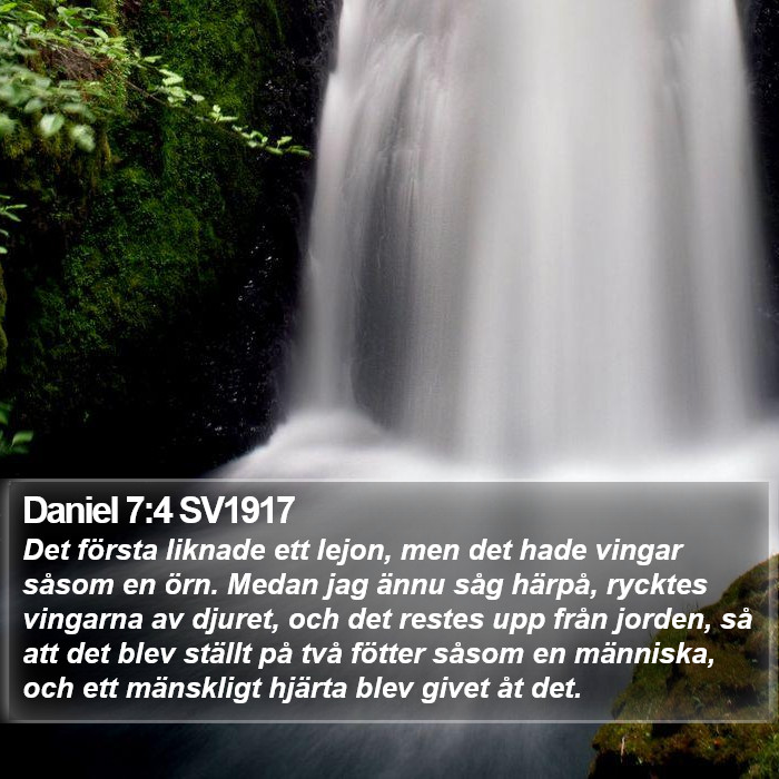 Daniel 7:4 SV1917 Bible Study