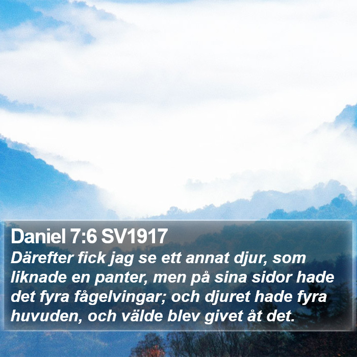 Daniel 7:6 SV1917 Bible Study