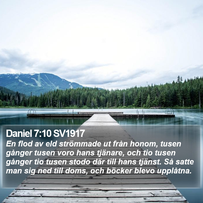 Daniel 7:10 SV1917 Bible Study