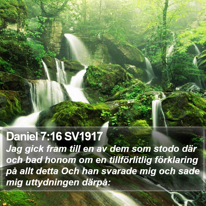 Daniel 7:16 SV1917 Bible Study