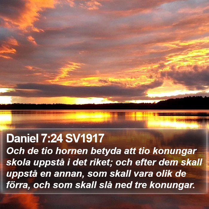 Daniel 7:24 SV1917 Bible Study