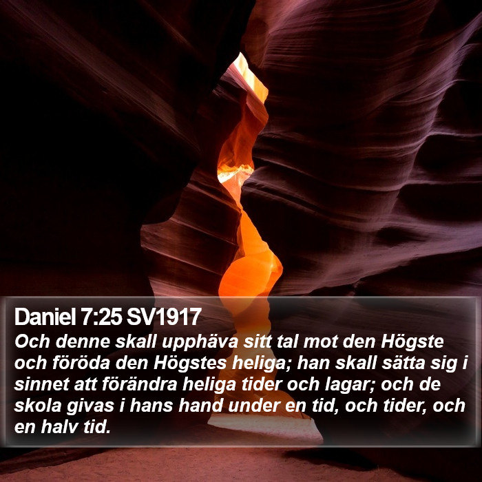 Daniel 7:25 SV1917 Bible Study