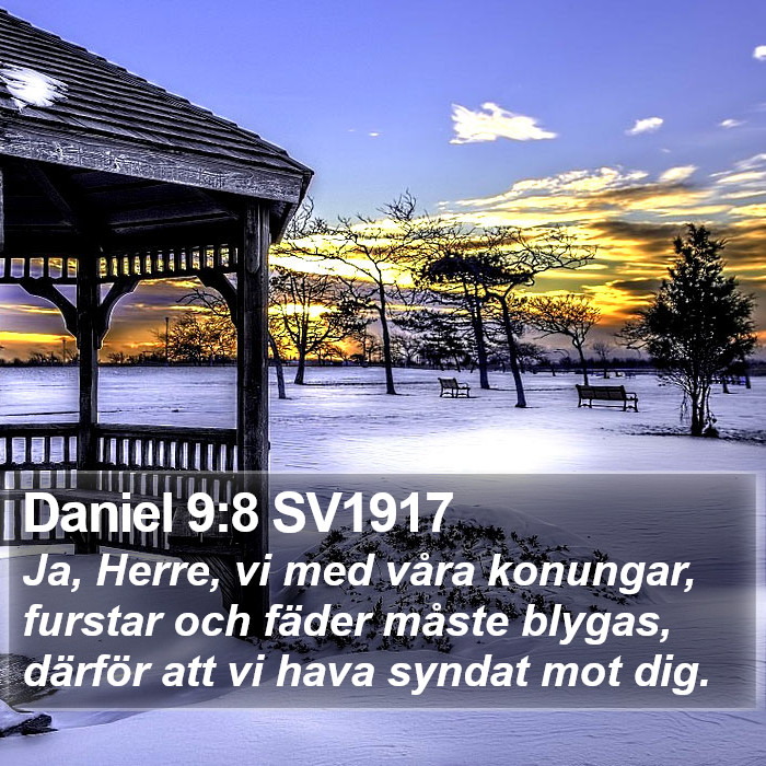 Daniel 9:8 SV1917 Bible Study