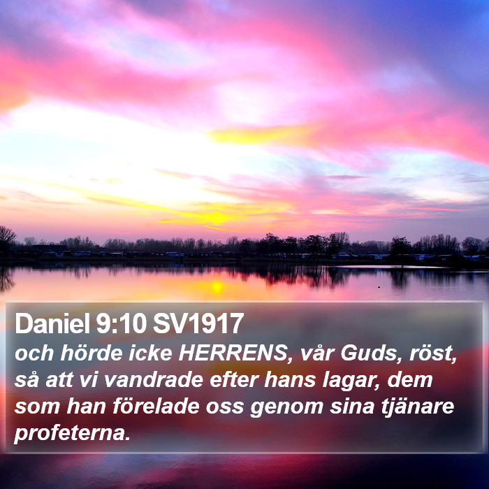 Daniel 9:10 SV1917 Bible Study