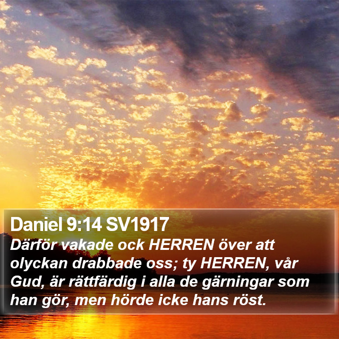 Daniel 9:14 SV1917 Bible Study