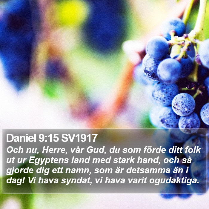 Daniel 9:15 SV1917 Bible Study