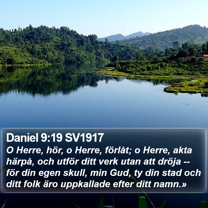 Daniel 9:19 SV1917 Bible Study