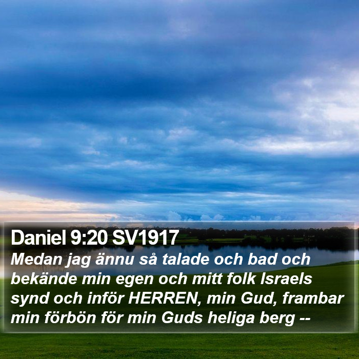 Daniel 9:20 SV1917 Bible Study