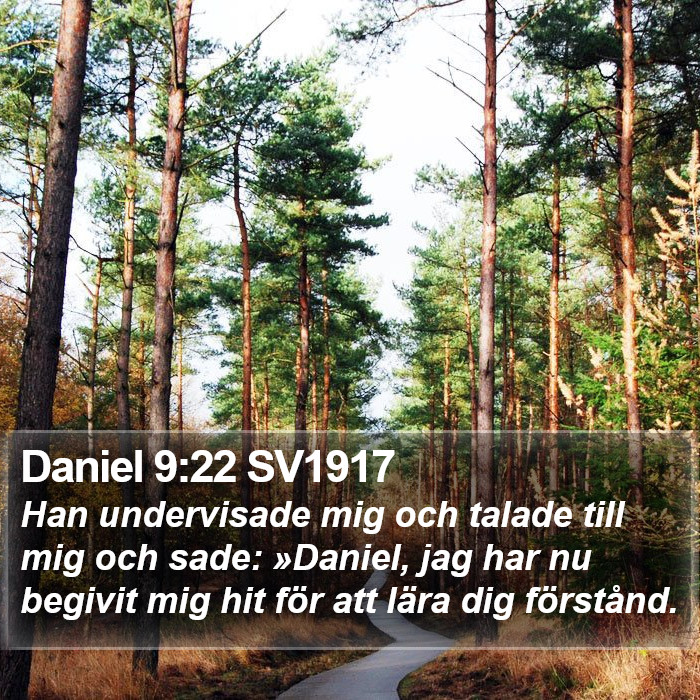 Daniel 9:22 SV1917 Bible Study