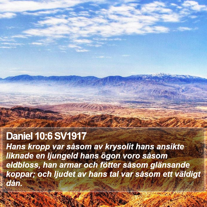 Daniel 10:6 SV1917 Bible Study