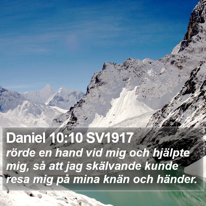 Daniel 10:10 SV1917 Bible Study