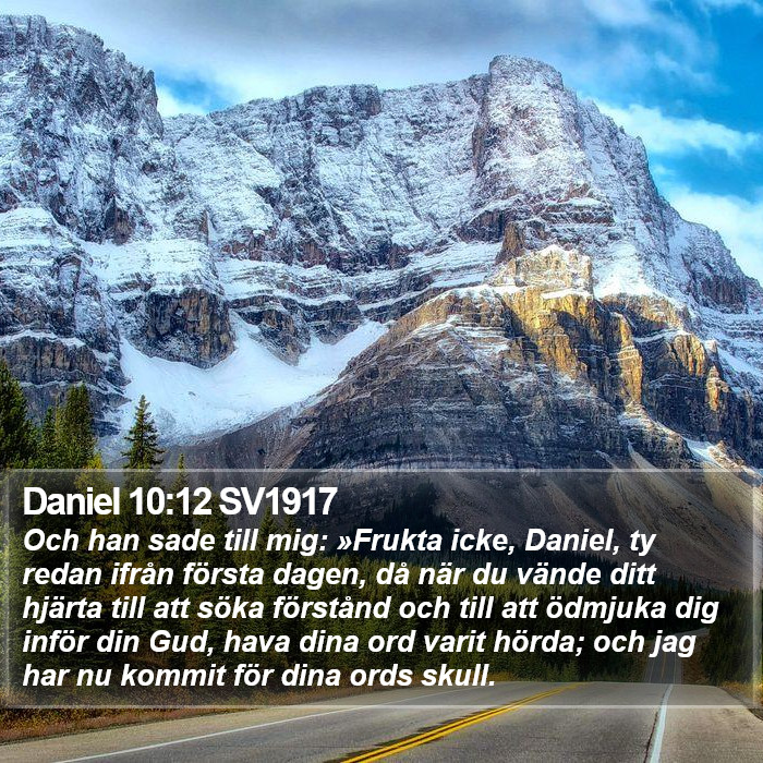 Daniel 10:12 SV1917 Bible Study