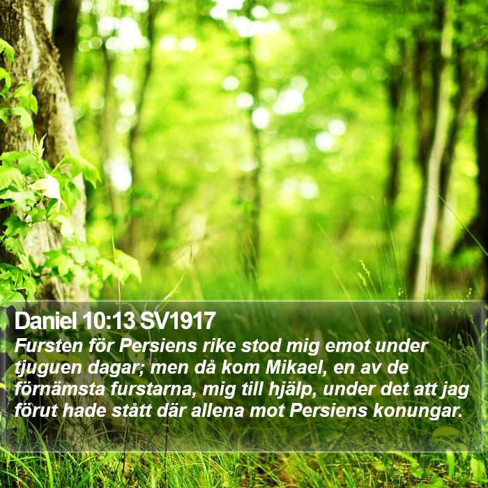 Daniel 10:13 SV1917 Bible Study