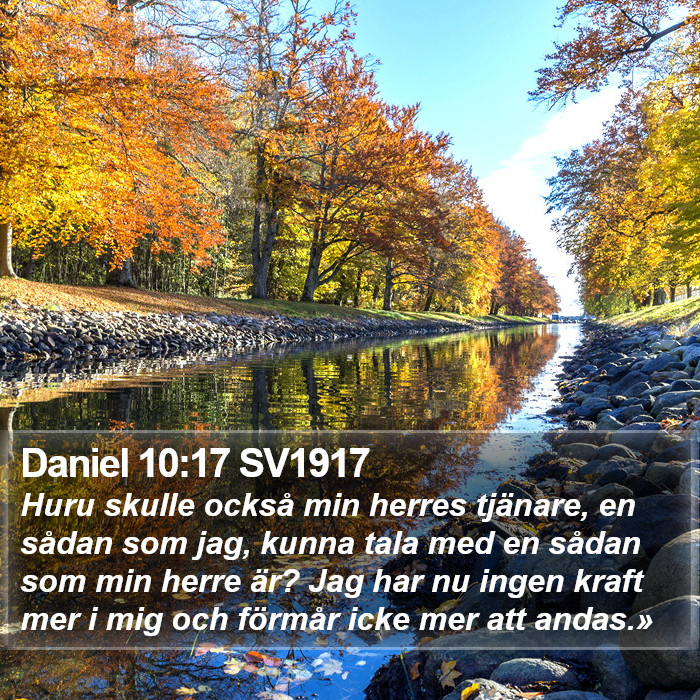 Daniel 10:17 SV1917 Bible Study