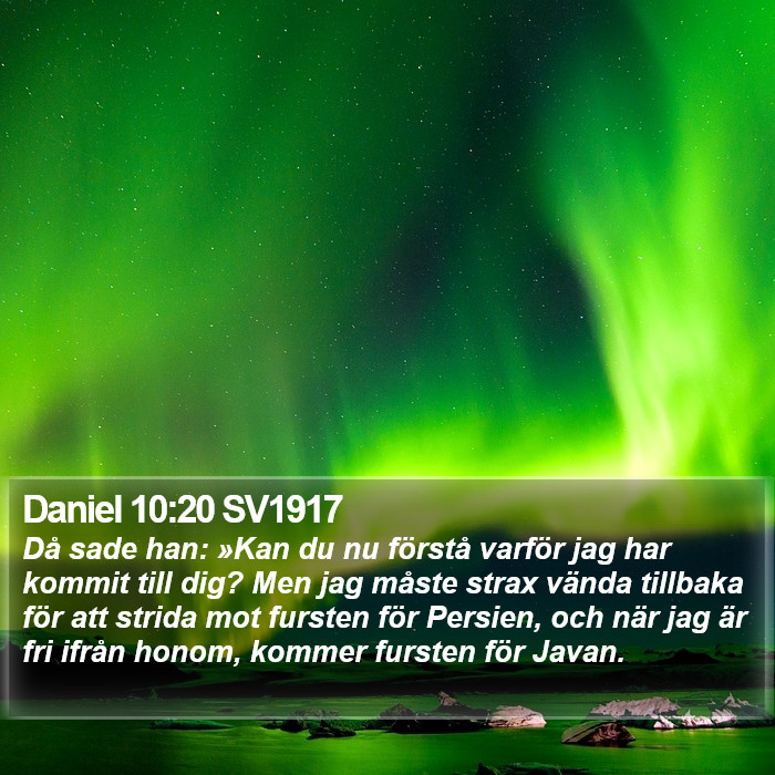 Daniel 10:20 SV1917 Bible Study