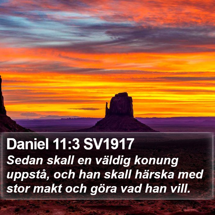 Daniel 11:3 SV1917 Bible Study