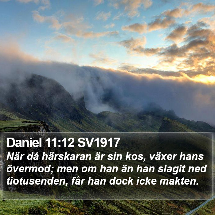 Daniel 11:12 SV1917 Bible Study