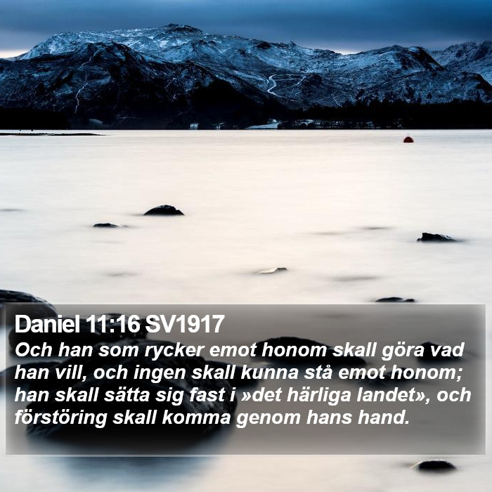 Daniel 11:16 SV1917 Bible Study