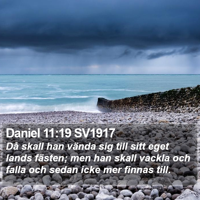 Daniel 11:19 SV1917 Bible Study