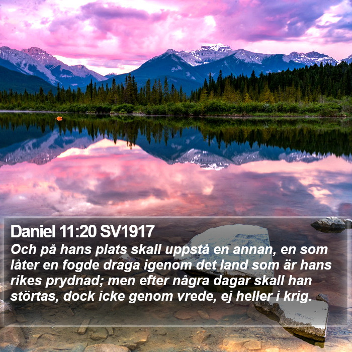 Daniel 11:20 SV1917 Bible Study