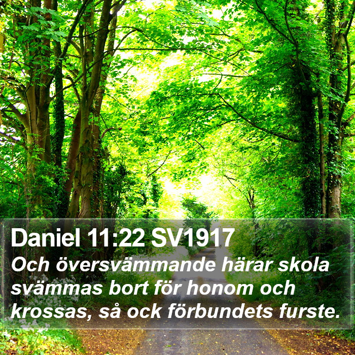 Daniel 11:22 SV1917 Bible Study