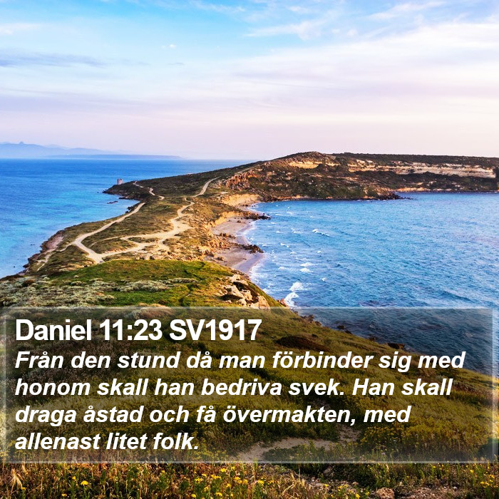 Daniel 11:23 SV1917 Bible Study