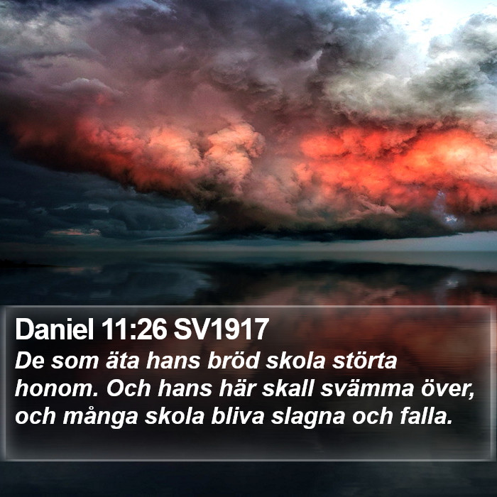 Daniel 11:26 SV1917 Bible Study