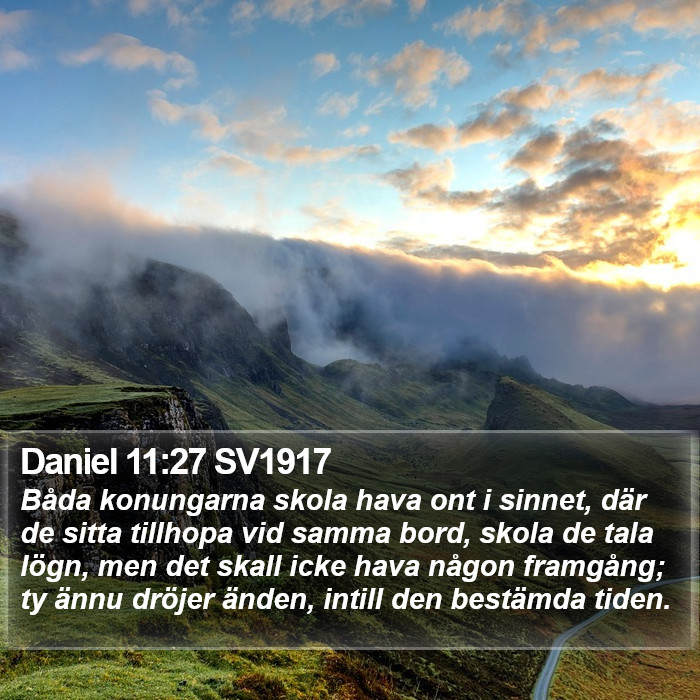 Daniel 11:27 SV1917 Bible Study