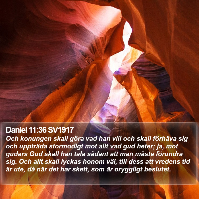 Daniel 11:36 SV1917 Bible Study