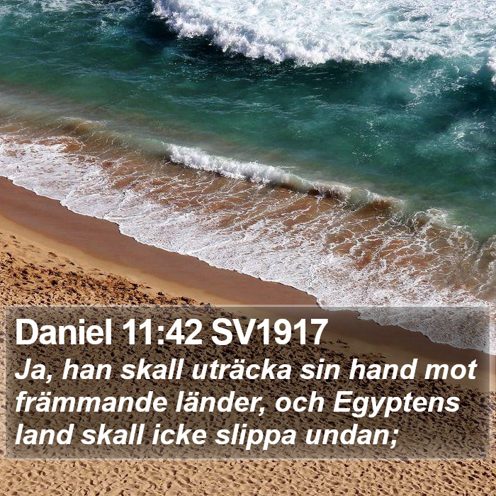 Daniel 11:42 SV1917 Bible Study