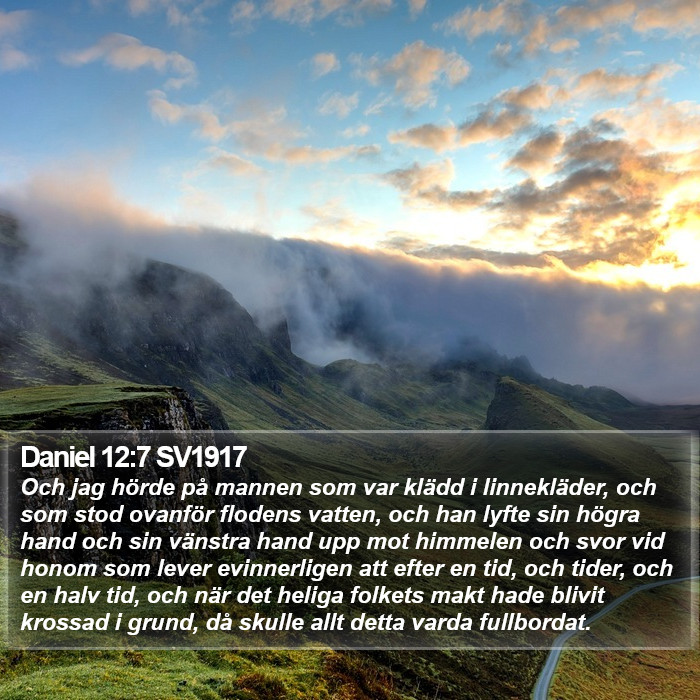 Daniel 12:7 SV1917 Bible Study