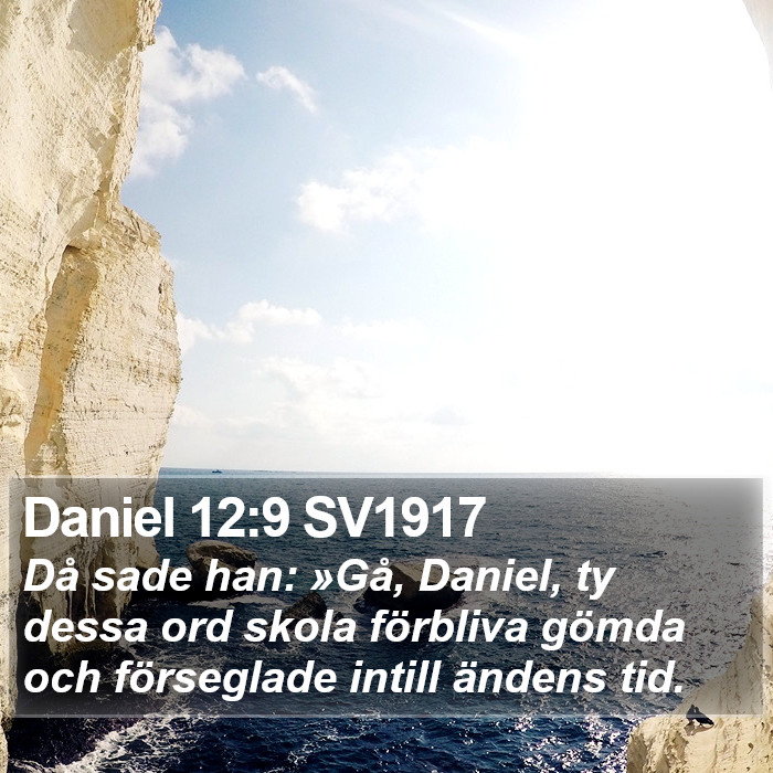 Daniel 12:9 SV1917 Bible Study