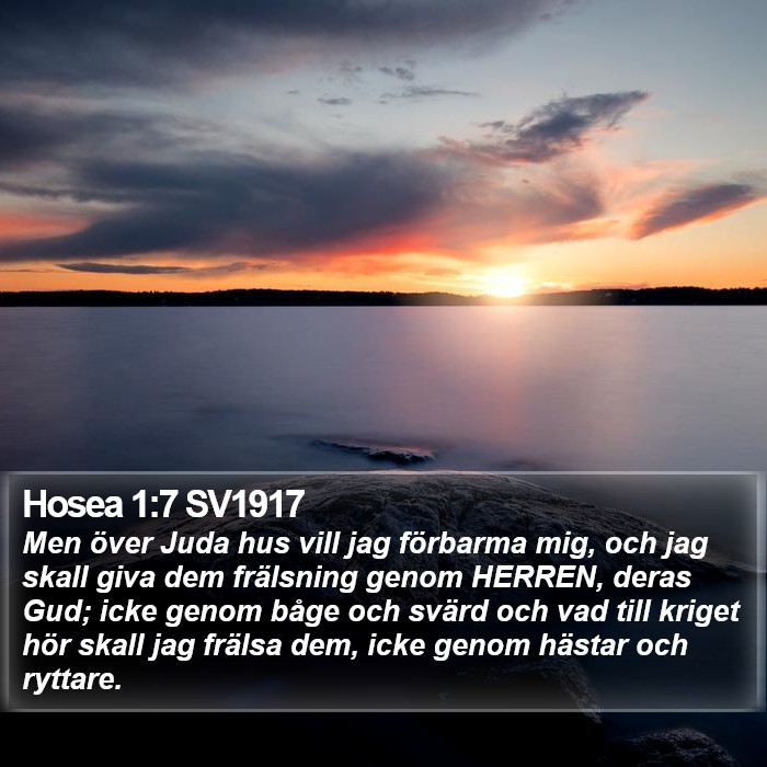 Hosea 1:7 SV1917 Bible Study