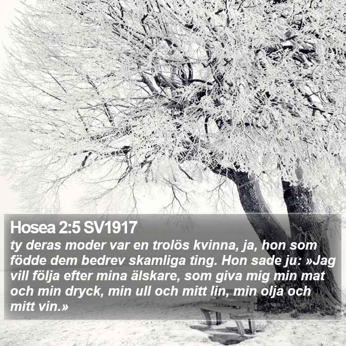 Hosea 2:5 SV1917 Bible Study