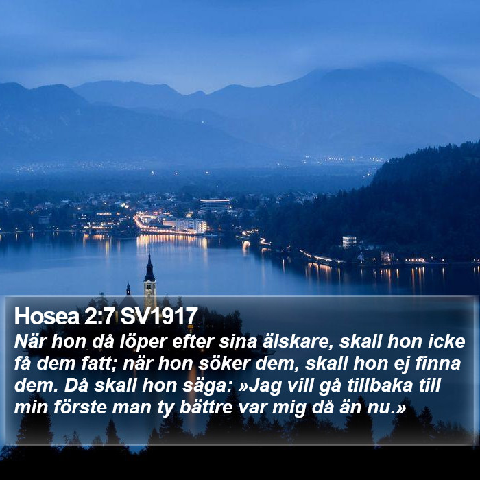 Hosea 2:7 SV1917 Bible Study