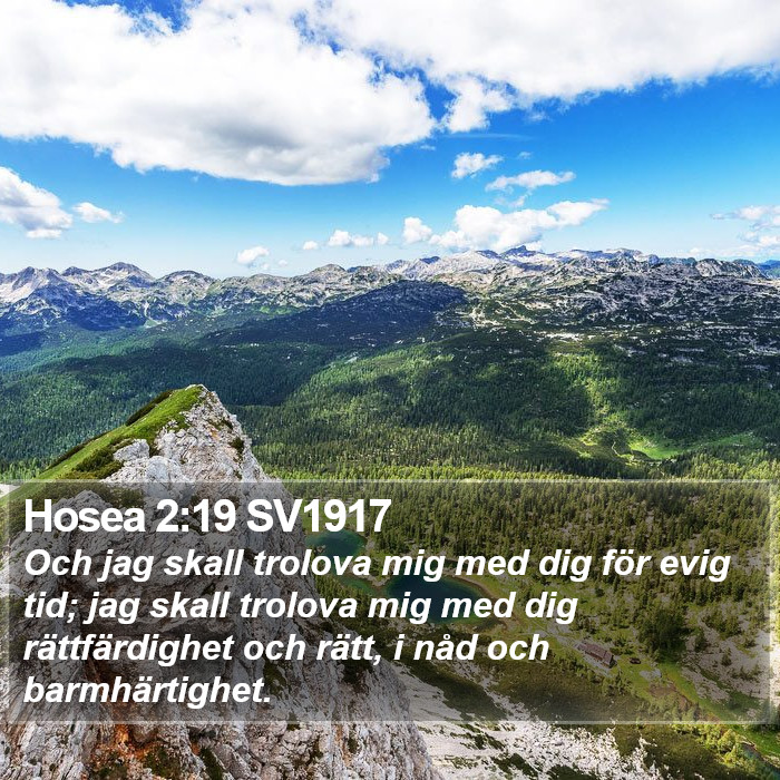 Hosea 2:19 SV1917 Bible Study