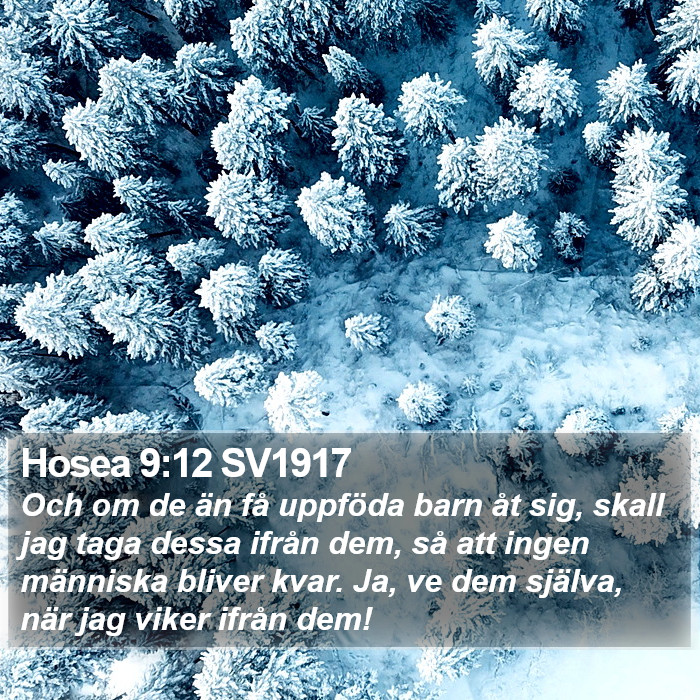 Hosea 9:12 SV1917 Bible Study