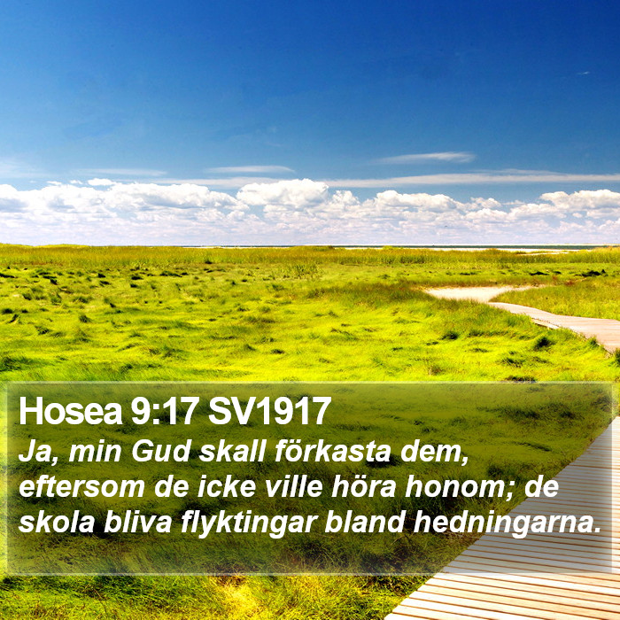 Hosea 9:17 SV1917 Bible Study