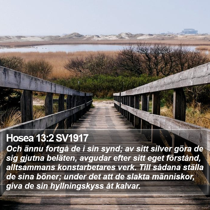 Hosea 13:2 SV1917 Bible Study