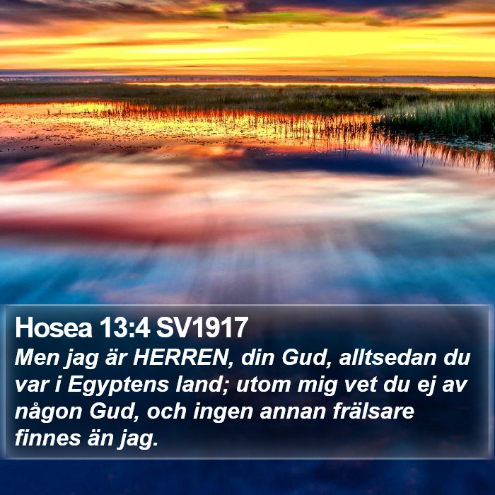 Hosea 13:4 SV1917 Bible Study